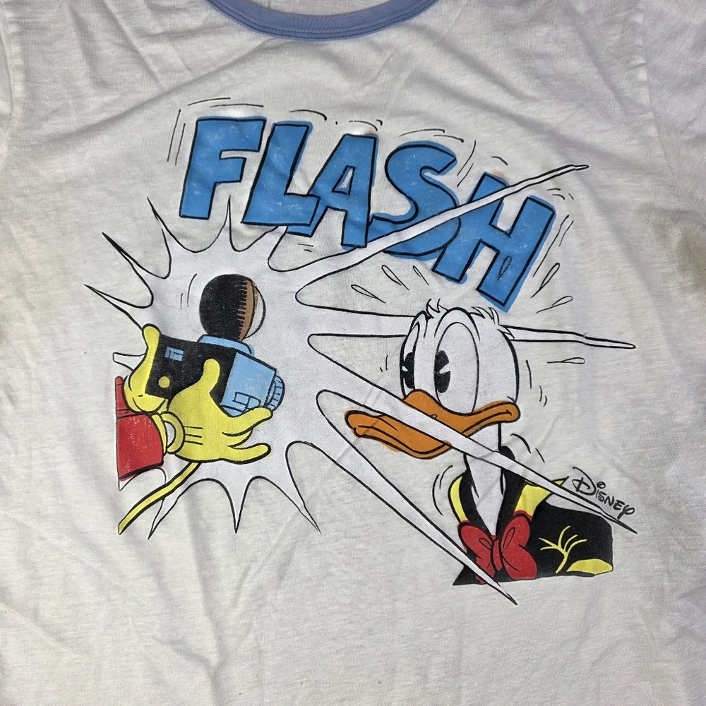 Gucci x‎ Disney Donald Duck Flash Ringer Shirt Men's Size Medium